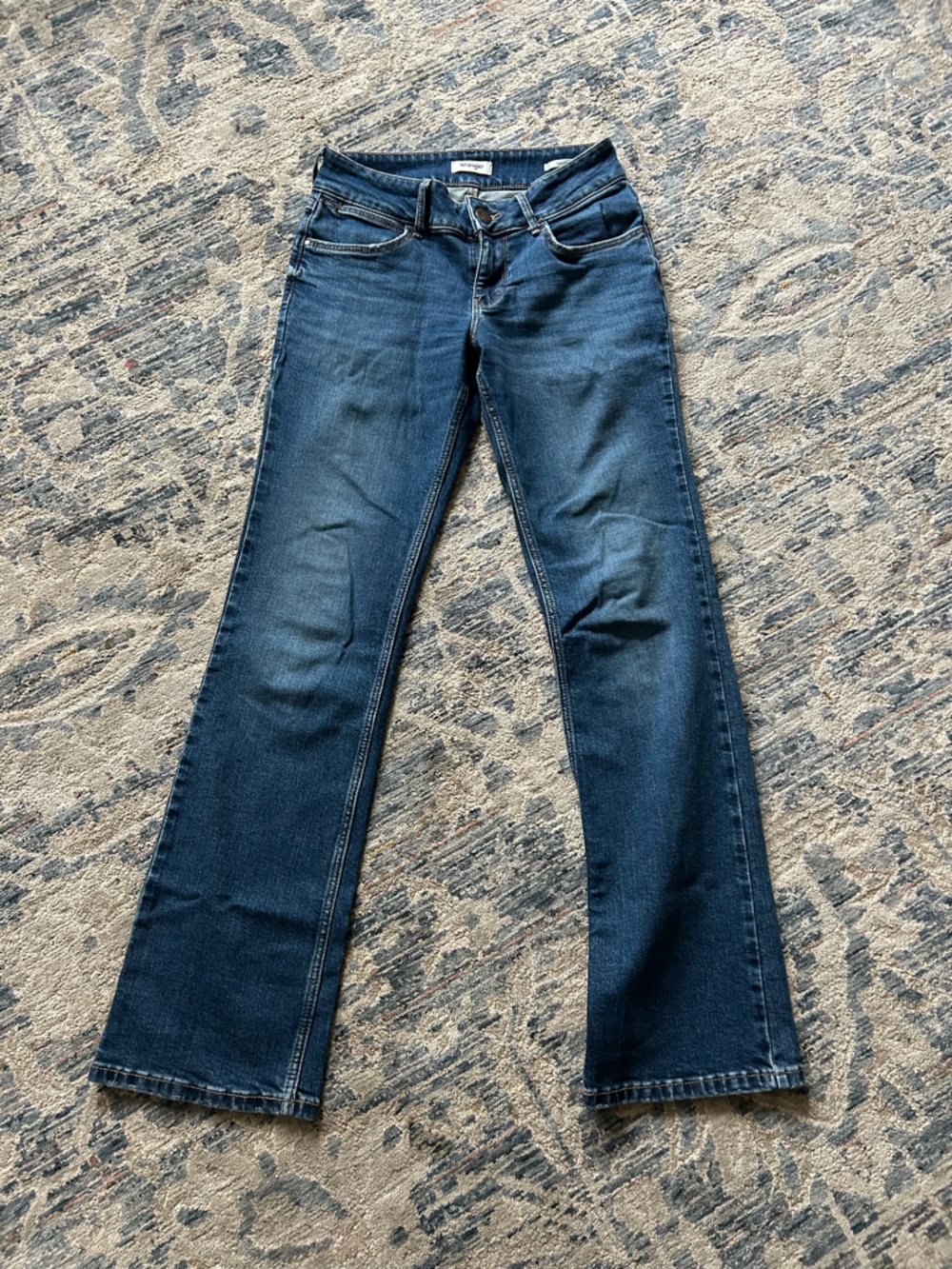 Wrangler Dark Wash Low Rise Bootcut Jean